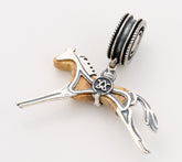 American West Sterling Silver Jasper Horse Magnetic Pendant